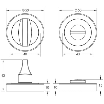 JEDO DESIGNER TURN+RELEASE NO INDICATOR D50x10 PCP/SCP JV422PCSC