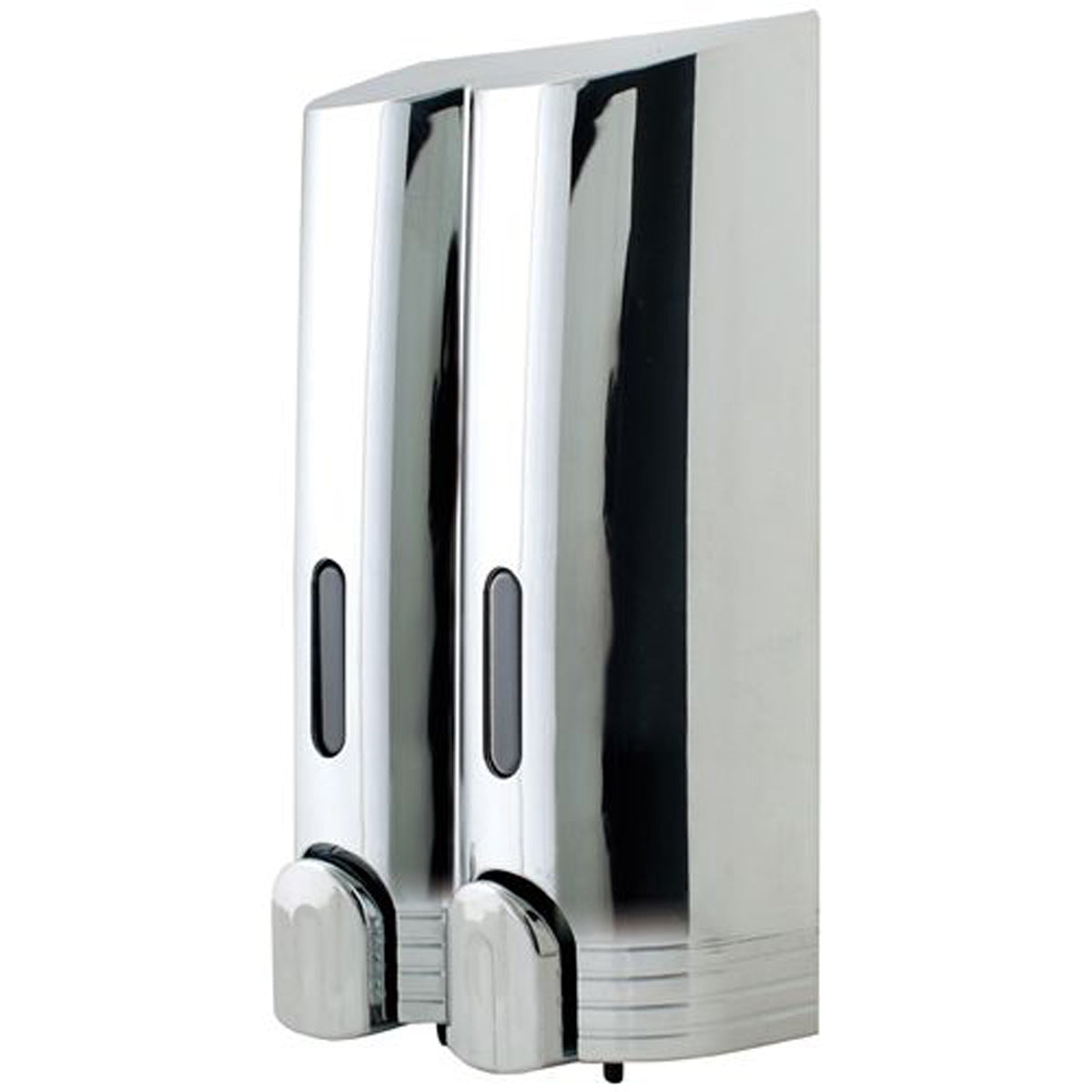 Gel Dispenser Round Double 380ml Polished Chrome