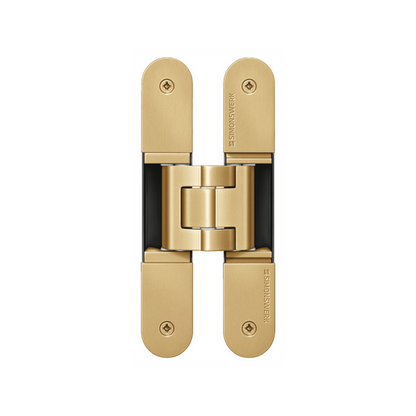 TECTUS TE340 3D HINGE 160x28 047 SATIN BRASS by SIMONSWERK UK LTD