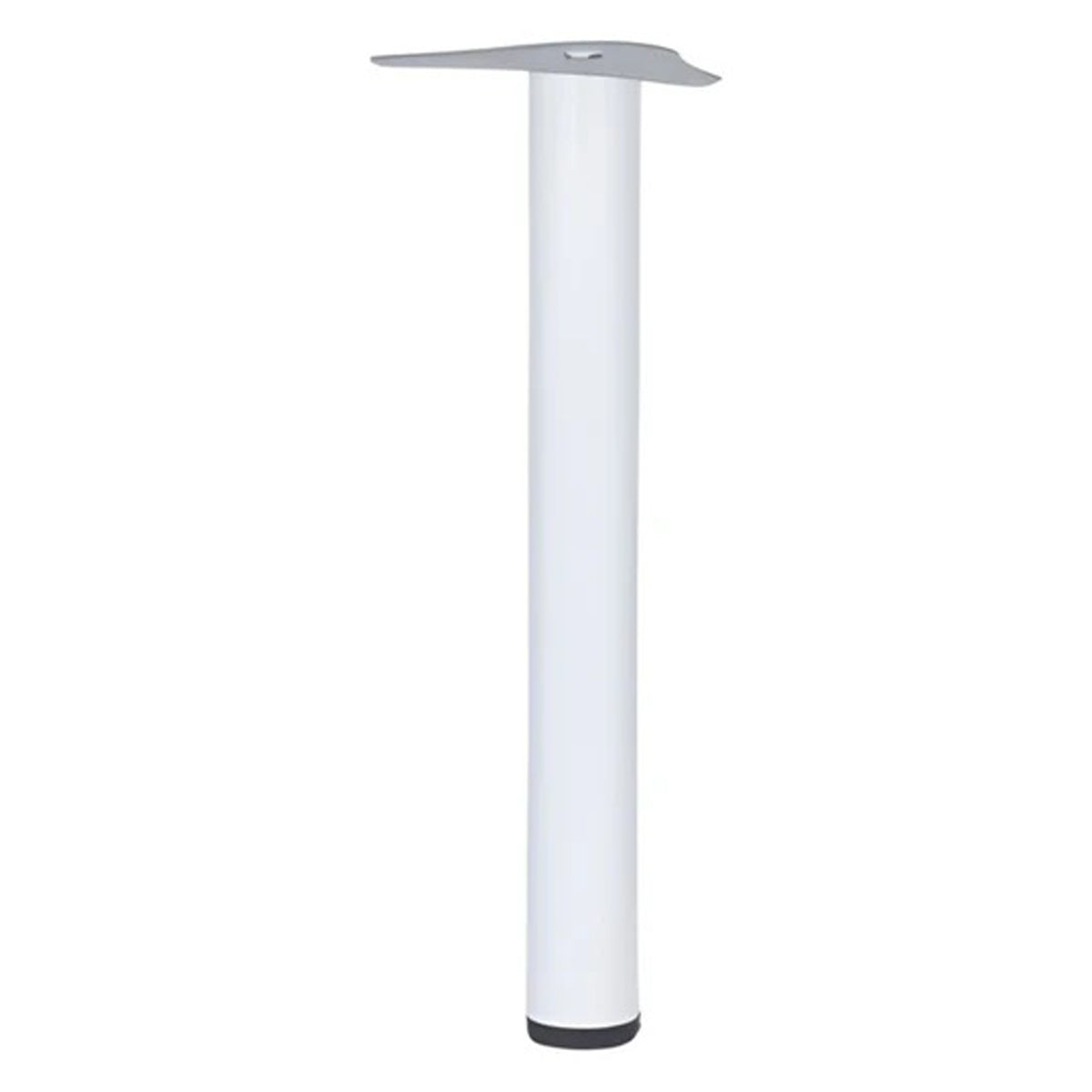 TUBULAR TABLE LEG COFFEE D60x375 30ADJ WHI SET4 by EUROFIT FURNITURE FITTINGS