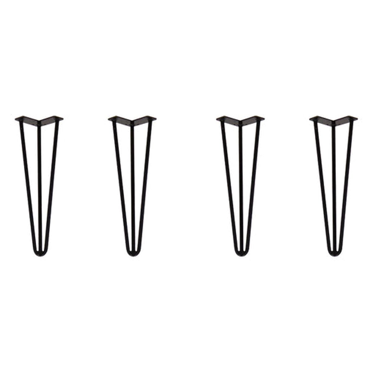 HAIRPIN TABLE LEG 3ROD COFFEE TABLE 05.59KG D12x410 CLR SET4 by EUROFIT FURNITURE FITTINGS