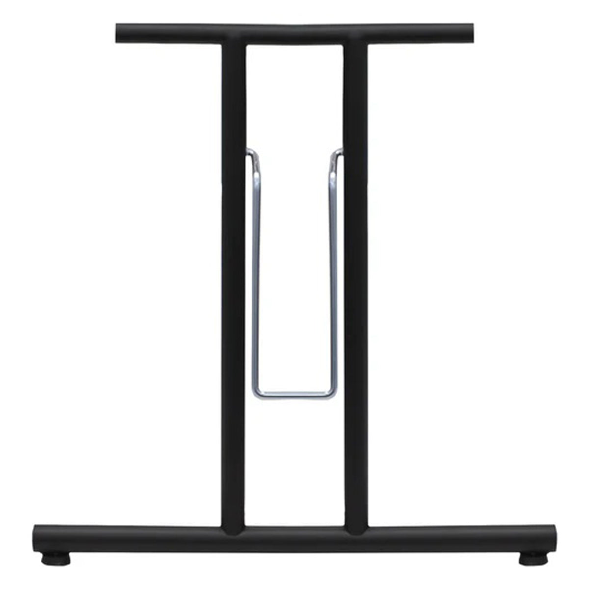 FOLDING TABLE FRAME STRAIGHT FOOT 150KG 710x590 BLK by EUROFIT FURNITURE FITTINGS