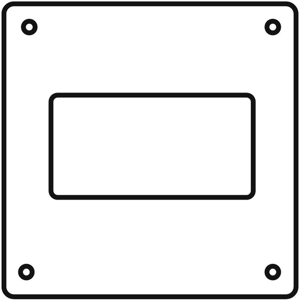Duct Wall Plate System100 110x54mm White