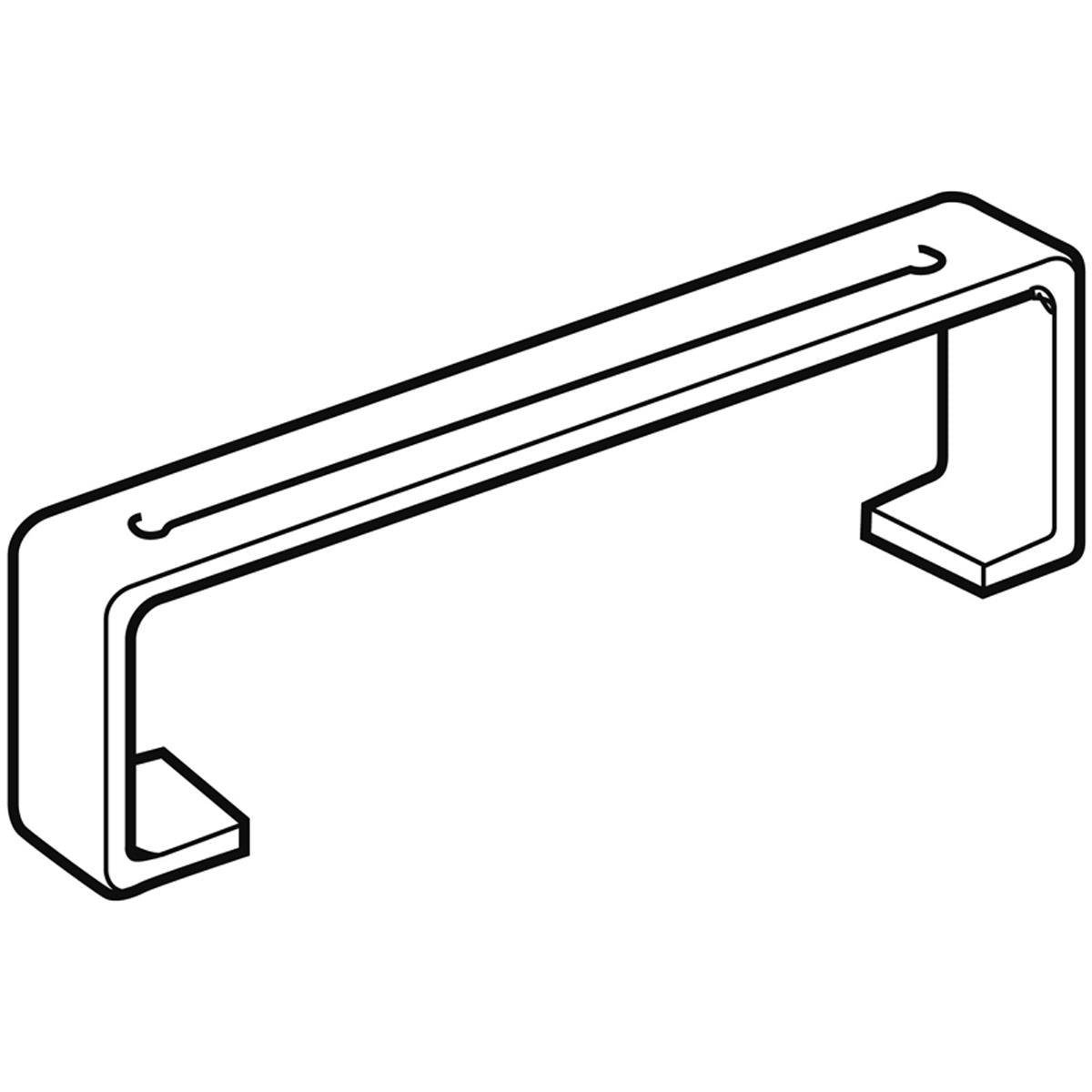 STUBE125 FLAT CHANNEL CLIP WHITE