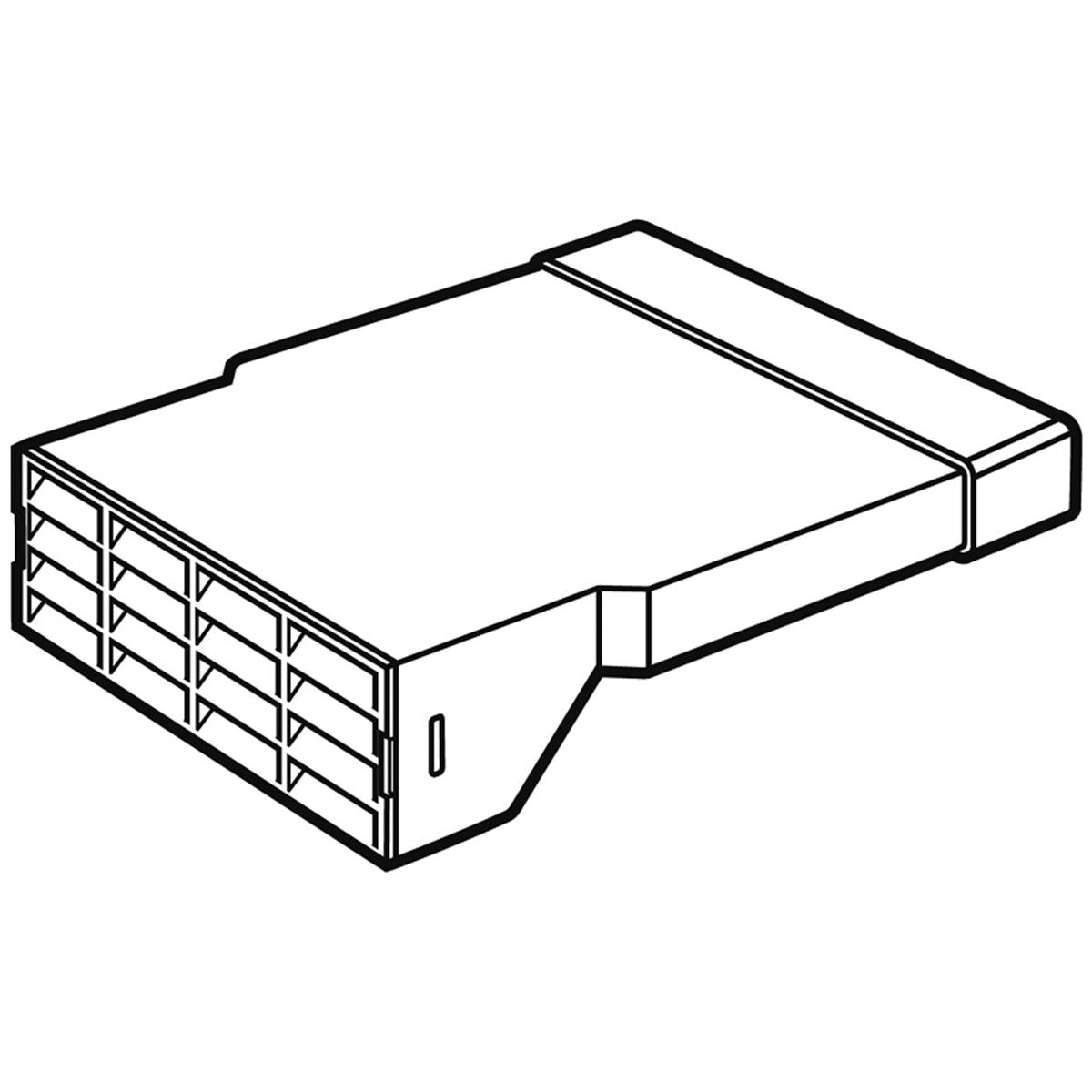 POLYVENT225 EXT HORIZ AIR BRICK BRN – V2009B