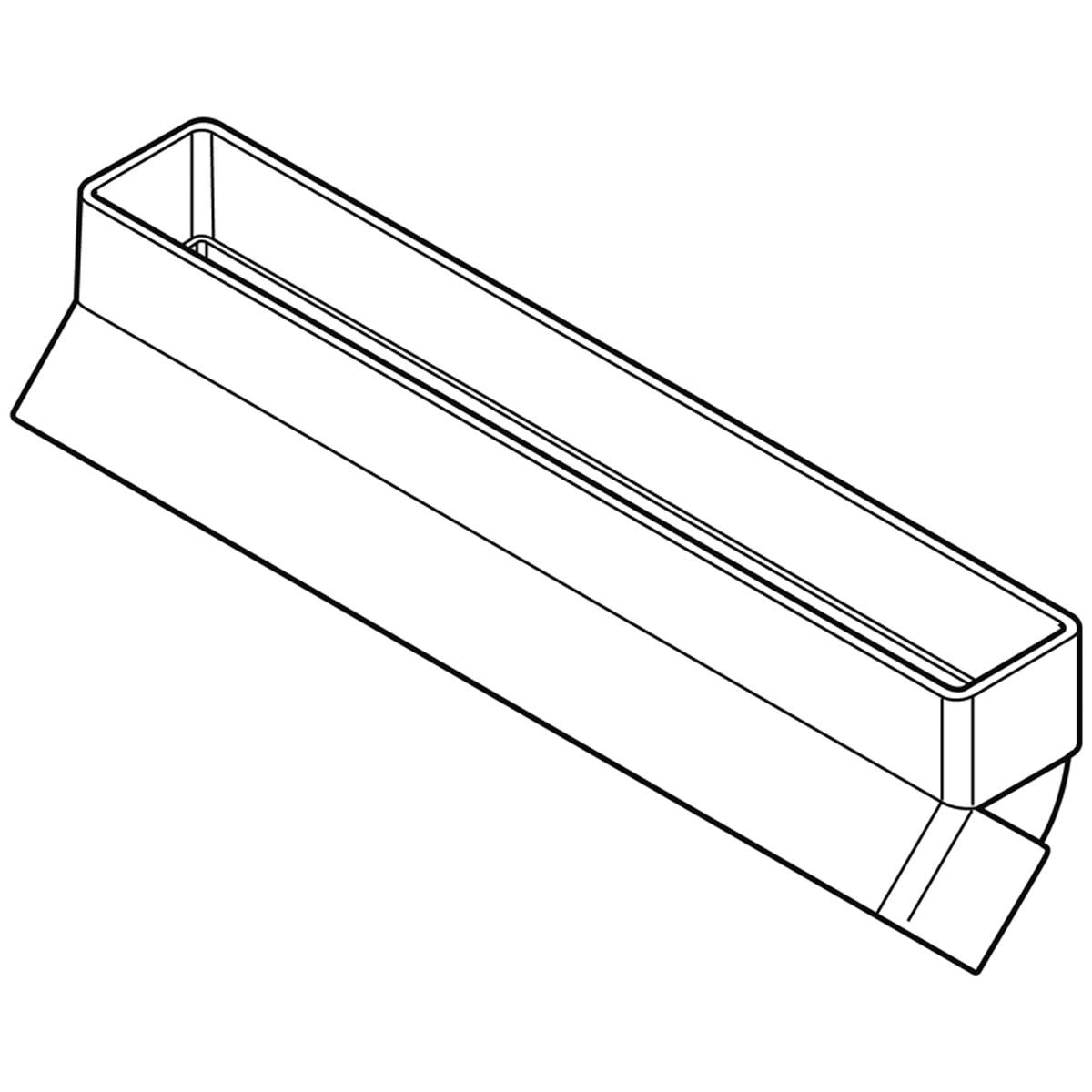 POLYVENT225 VERTICAL 45deg BEND WHITE – V2011