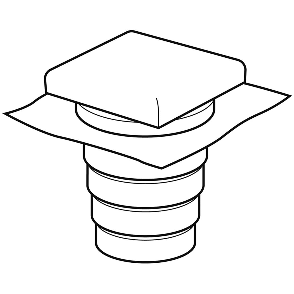 ROOF COWL UNIV EASIPIPE100-150 MALE