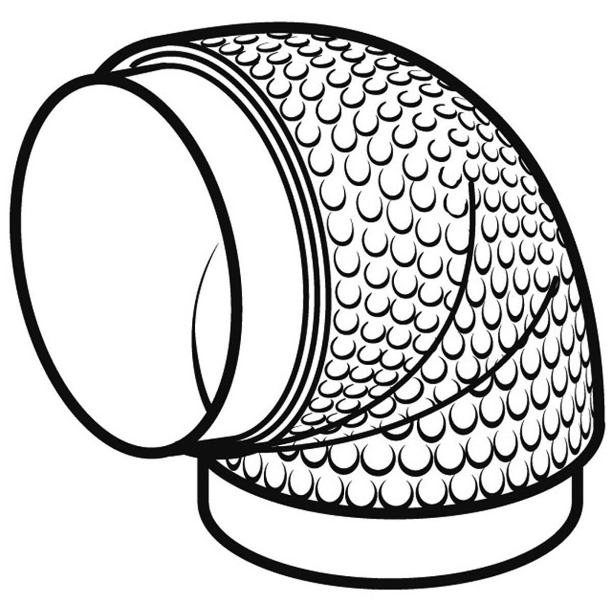 ThermaPipe100 90° Bend Ø100mm White