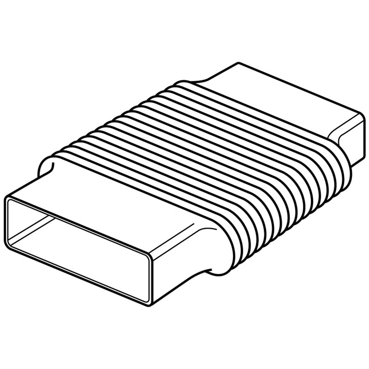 DUCT CONNECTOR UNIV STUBE M 204x60 – V5B303