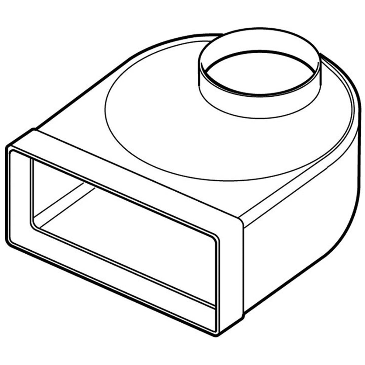 MEGADUCT220 RND-SQR ROTARY 100