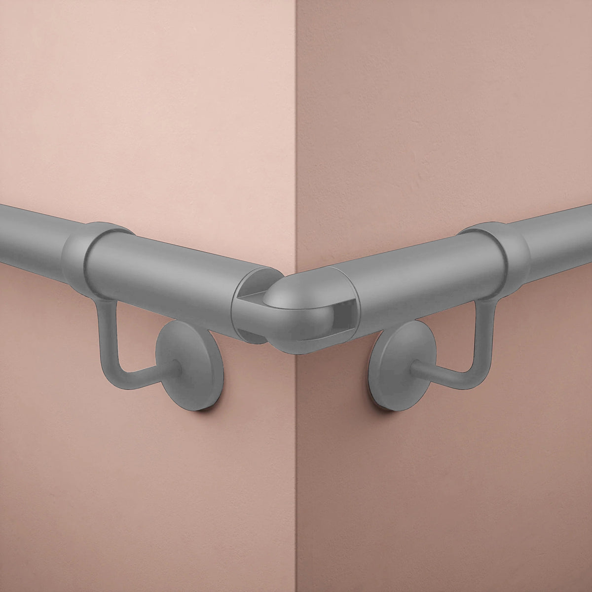 HANDRAIL ADJUSTABLE ELBOW 40 TEXTURED GREY by ROTHLEY BURN LTD