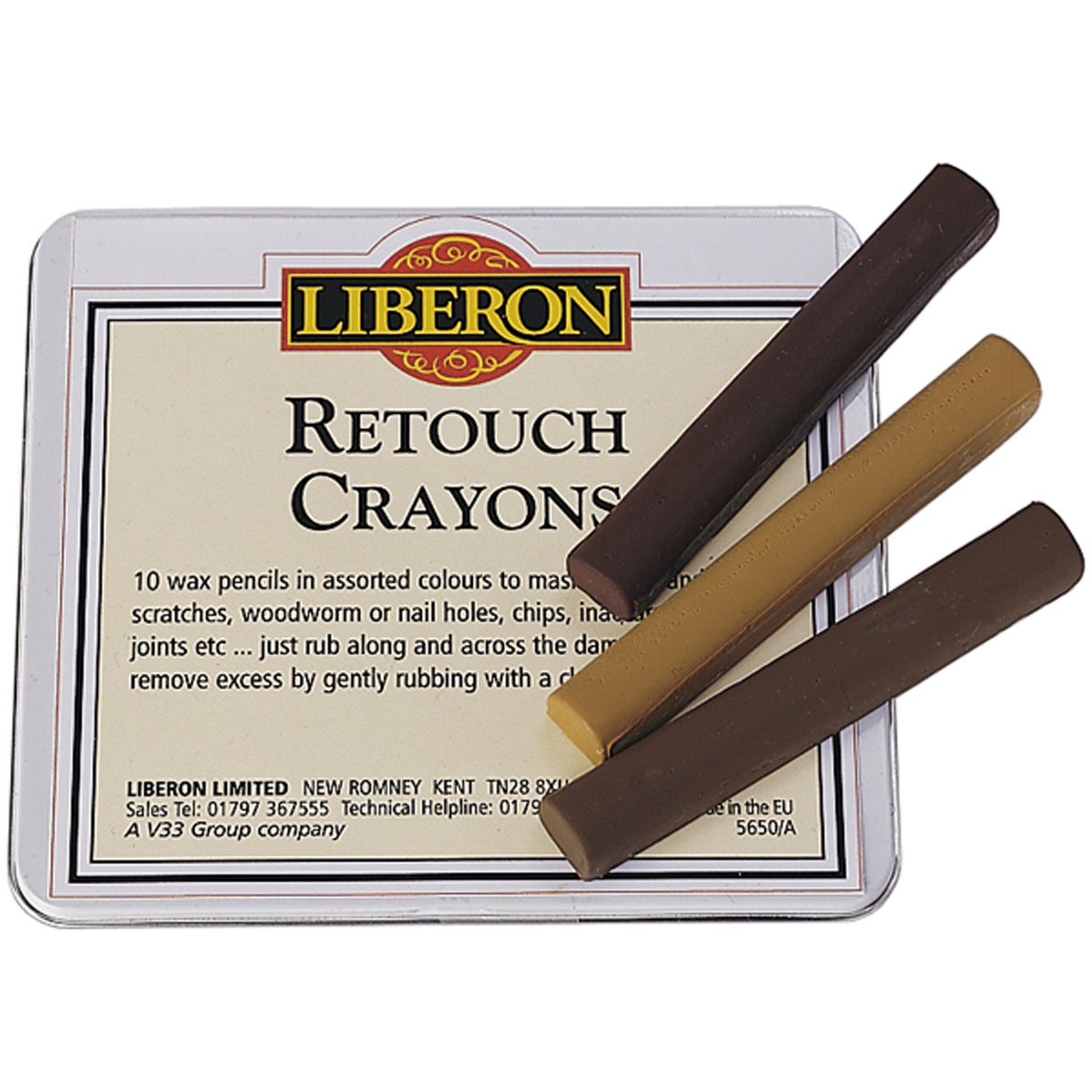 WAX LIB RETOUCH CRAYONS KITCH TIN10