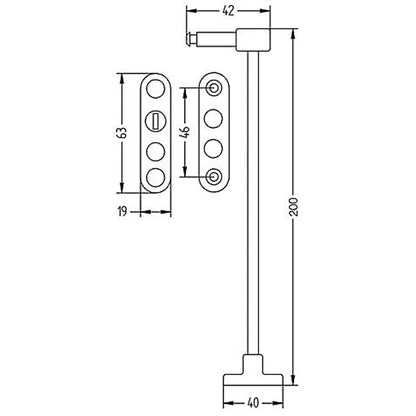 PENKID SASH SWIVAL LOCK 200 WHI