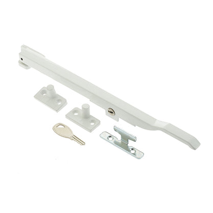 MODERN LOCKABLE WINDOW CASEMENT STAY 250 WHI JW77LWH