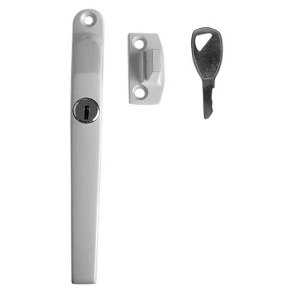 JEDO MODERN LOCKABLE WINDOW CASEMENT FASTENER 125 WHI JW78LWH
