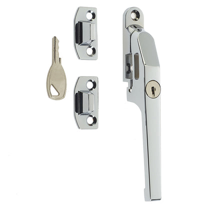 JEDO MODERN LOCKABLE WINDOW CASEMENT FASTENER 125 PCP JW78LPC