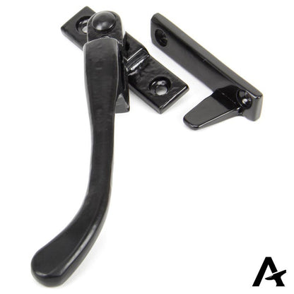 PEARDROP NIGHT VENT FASTENER LH 143x16x35 BLK - 33023 by MARCHES (ANVIL) ARCHITECTURAL HARDWARE