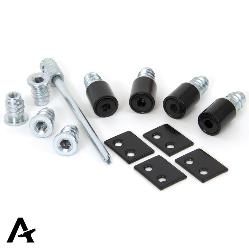 SASH SECURE STOP 16x39 BLK x4