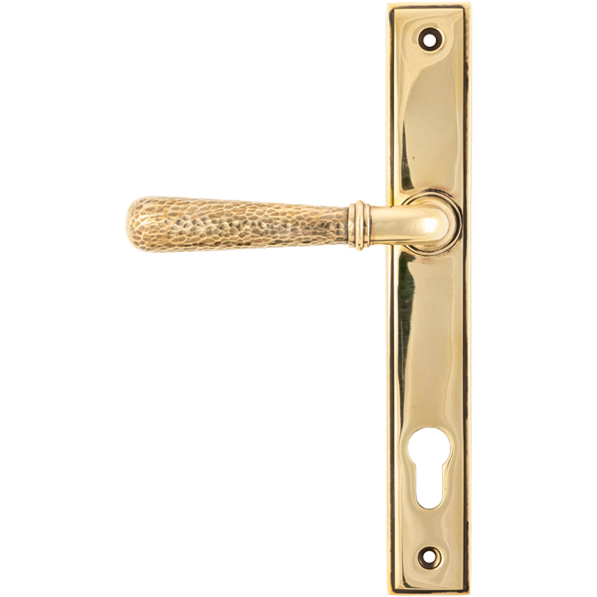 HAMMERED NEWBURY SLIM ESPAGNOLETTE LOCK 124x244x70 AGBR