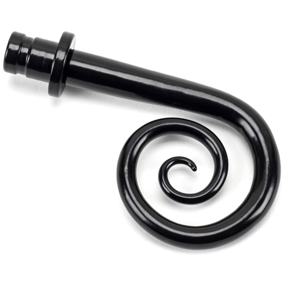 CURTAIN FINIAL MONKEYTAIL PR 95x70x25 BLK