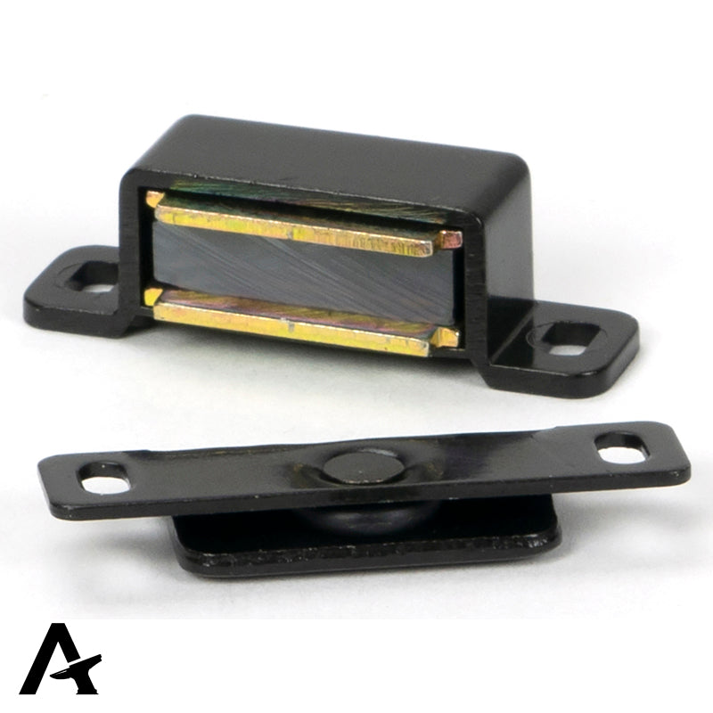 MAGNETIC CATCH 6KG PULL 46x12x14 BLK - 93221 by MARCHES (ANVIL) ARCHITECTURAL HARDWARE