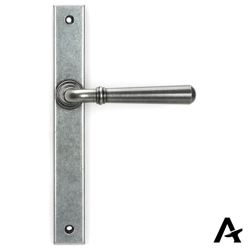 NEWBURY SLIMLINE LEVER ESPAGNOLETTE LATCH 124x244x70 PEW - 46412 by MARCHES (ANVIL) ARCHITECTURAL HARDWARE