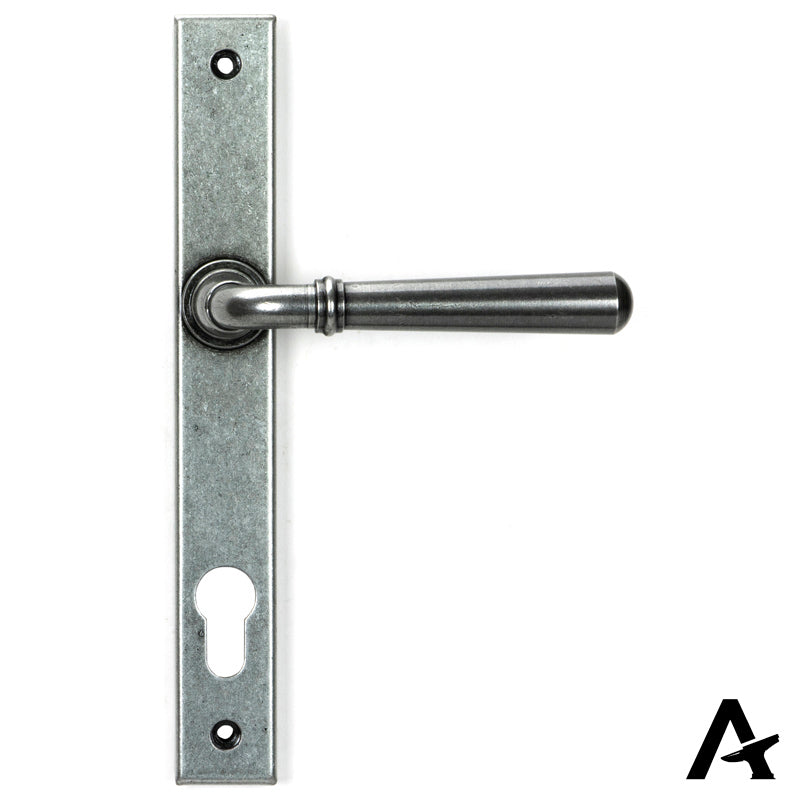 NEWBURY SLIMLINE LEVER ESPAGNOLETTE LOCK 124x244x70 PEW - 46414 by MARCHES (ANVIL) ARCHITECTURAL HARDWARE