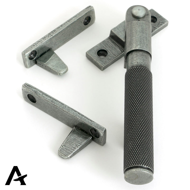 BROMPTON LOCKING NIGHT-VENT FASTENER 149x17x37 PEW by MARCHES (ANVIL) ARCHITECTURAL HARDWARE