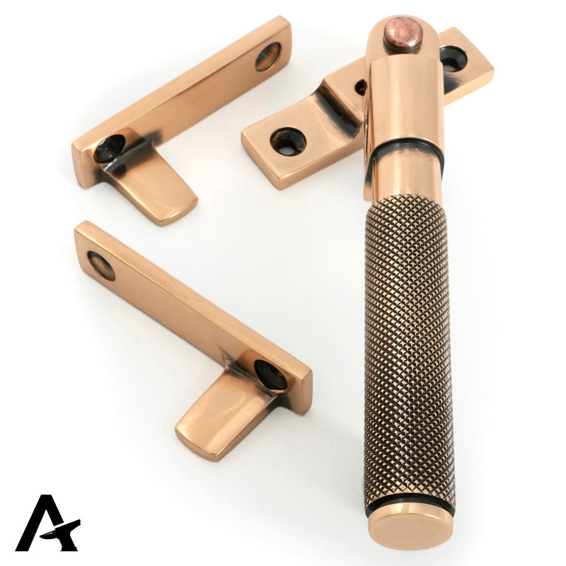 BROMPTON LOCKING NIGHT-VENT FASTENER 149x17x37 PBZ - 52131 by MARCHES (ANVIL) ARCHITECTURAL HARDWARE