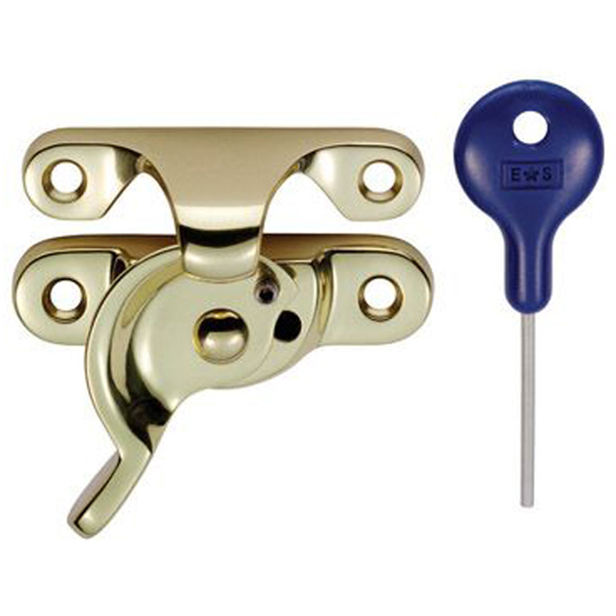 FITCH SASH FASTENER LOCK 69x22 PBR AA40LCK by CARLISLE BRASS