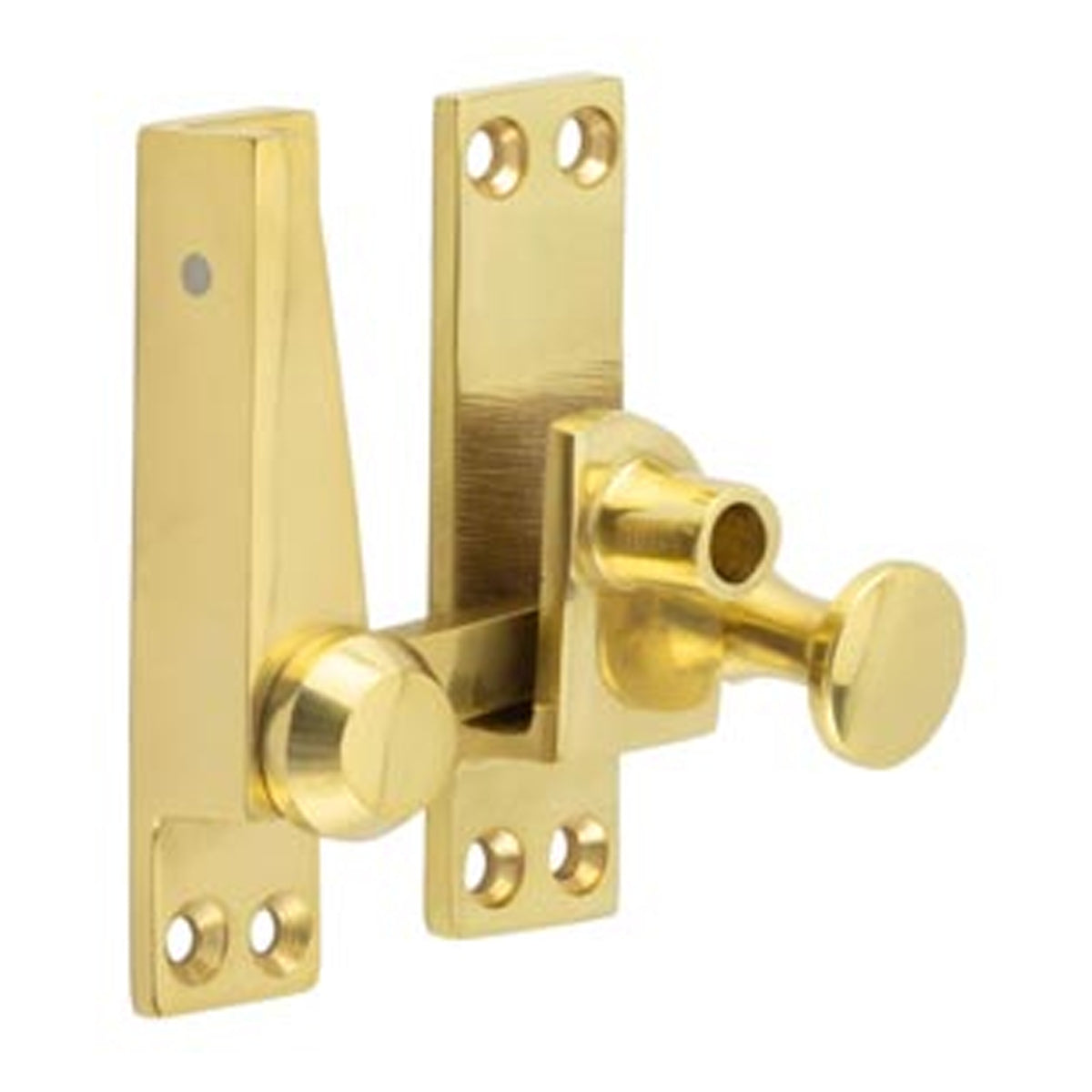 JEDO LOCKABLE QUADRANT SASH FASTENER 70x20 PBR JV4200LPB