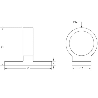 JEDO WINDOW SASH EYE 42x34x17 PCP JV94PC