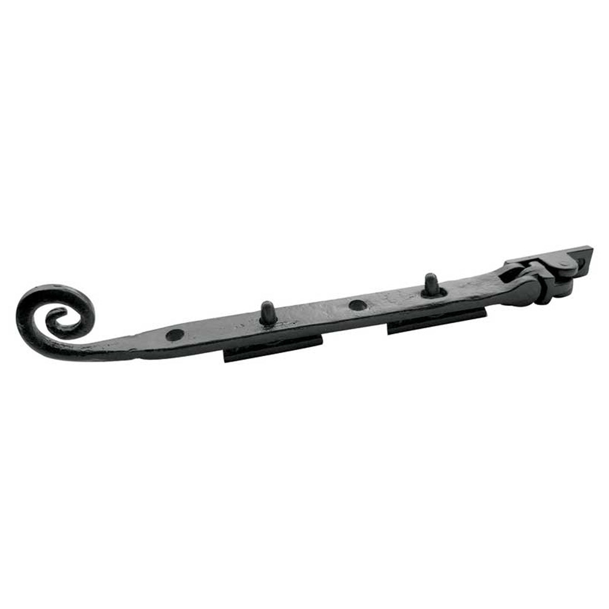 ANTIQUE CURLY TAIL CASEMENT STAY 200 BLK JAB20A