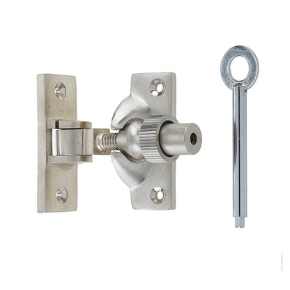 JEDO LOCKABLE BRIGHTON SASH FASTENER 58 SNP JV88LSN