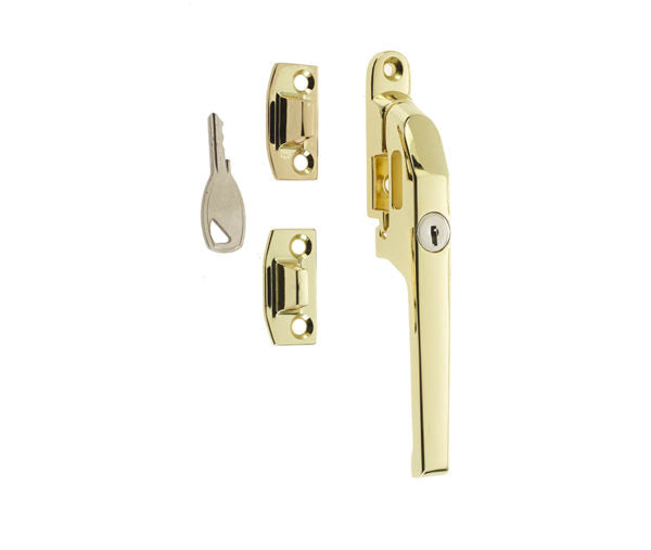 ECLIPSE LOCKING CASEMENT FASTENER MODERN PATTERN 142x25 PBR
