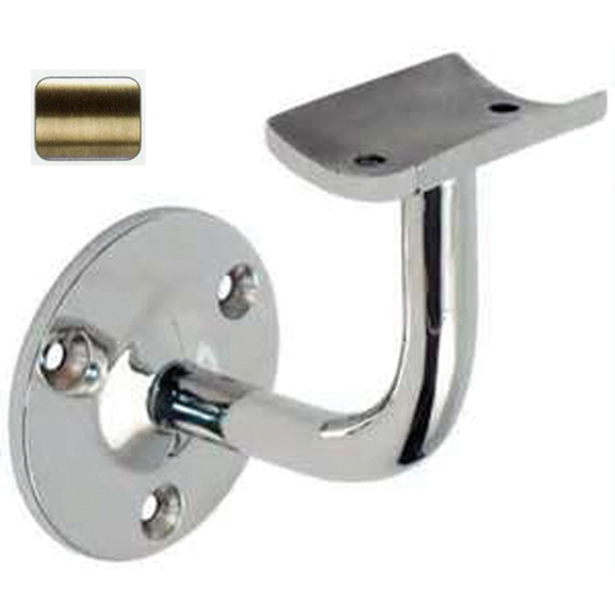 ARTISAN HANDRAIL CURV BAN BRS/RBL by WILLIAM HOPKINS LTD