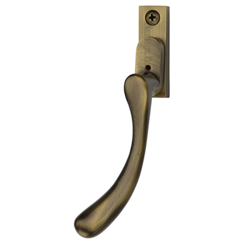 HERATIGE BRASS ESPAGNOLETTE HANDLE BALL DESIGN LH ABR by M MARCUS LTD