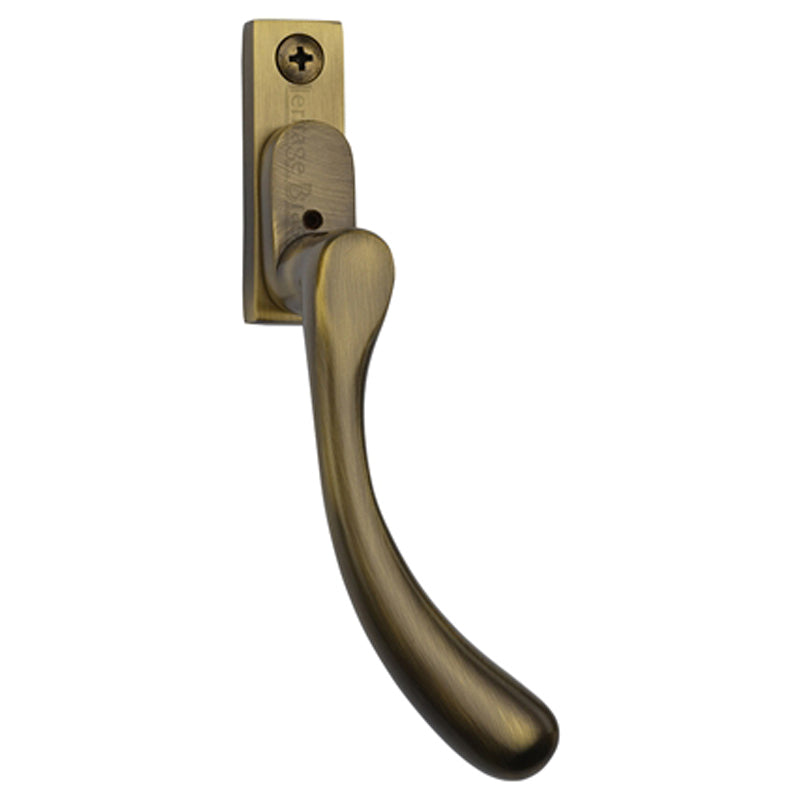 HERATIGE BRASS ESPAGNOLETTE HANDLE BALL DESIGN RH ABR by M MARCUS LTD