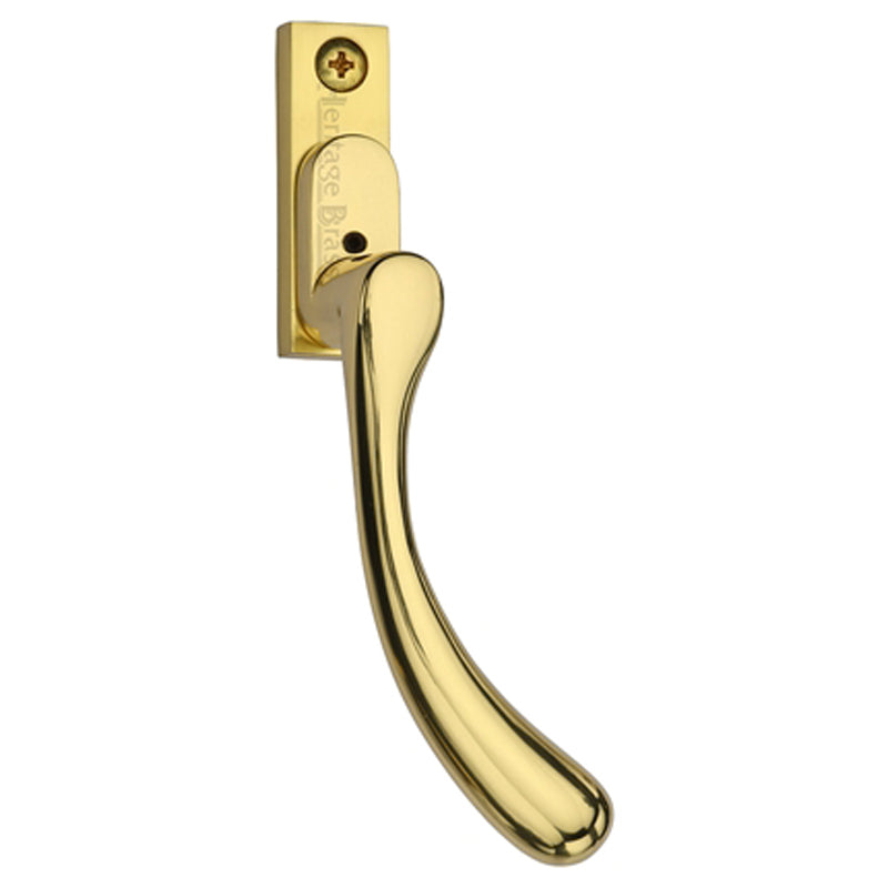 HERATIGE BRASS ESPAGNOLETTE HANDLE BALL DESIGN RH PBR by M MARCUS LTD