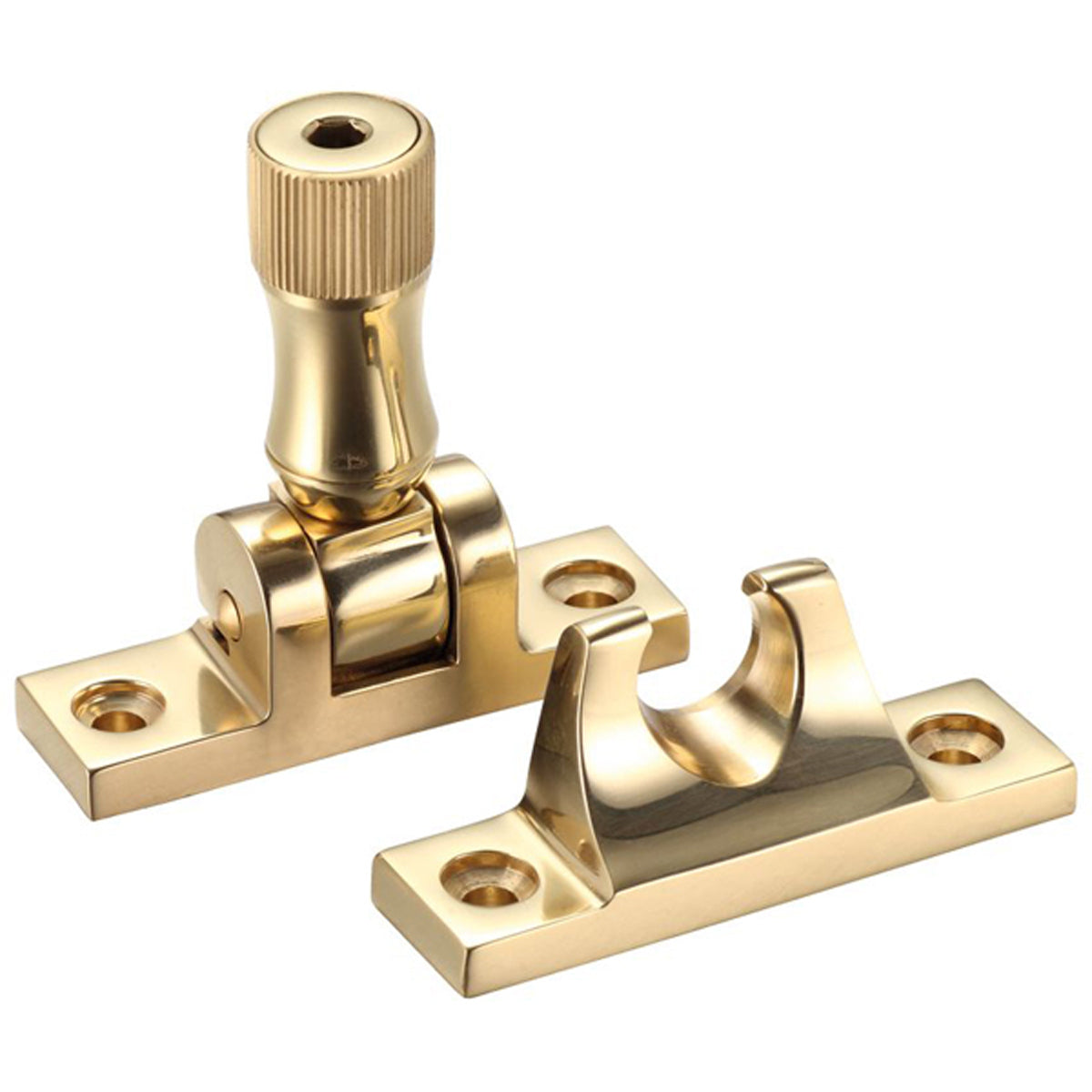 F&B BRIGHTON SASH FASTENER LCK PBR