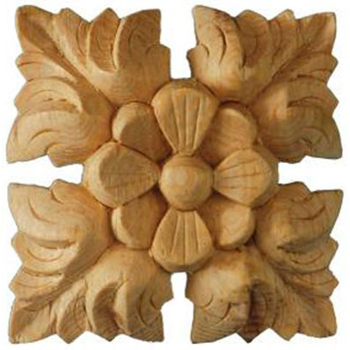 Carved Classical Victorian Square Patera