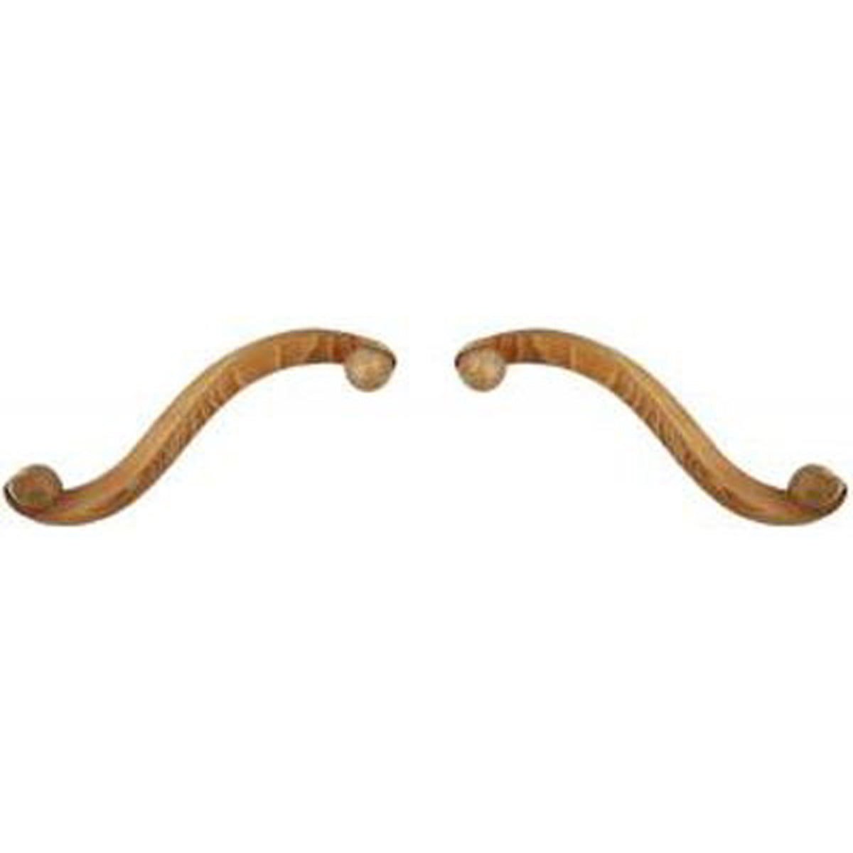 Carved Baroque Bedrail Large — Pair