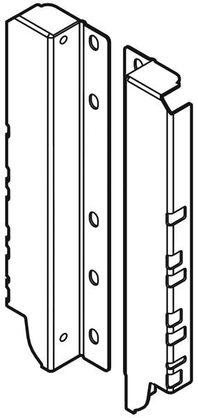 BLUM TANDEMBOX D DOUBLE BACK BRACKET 183 GRY PR