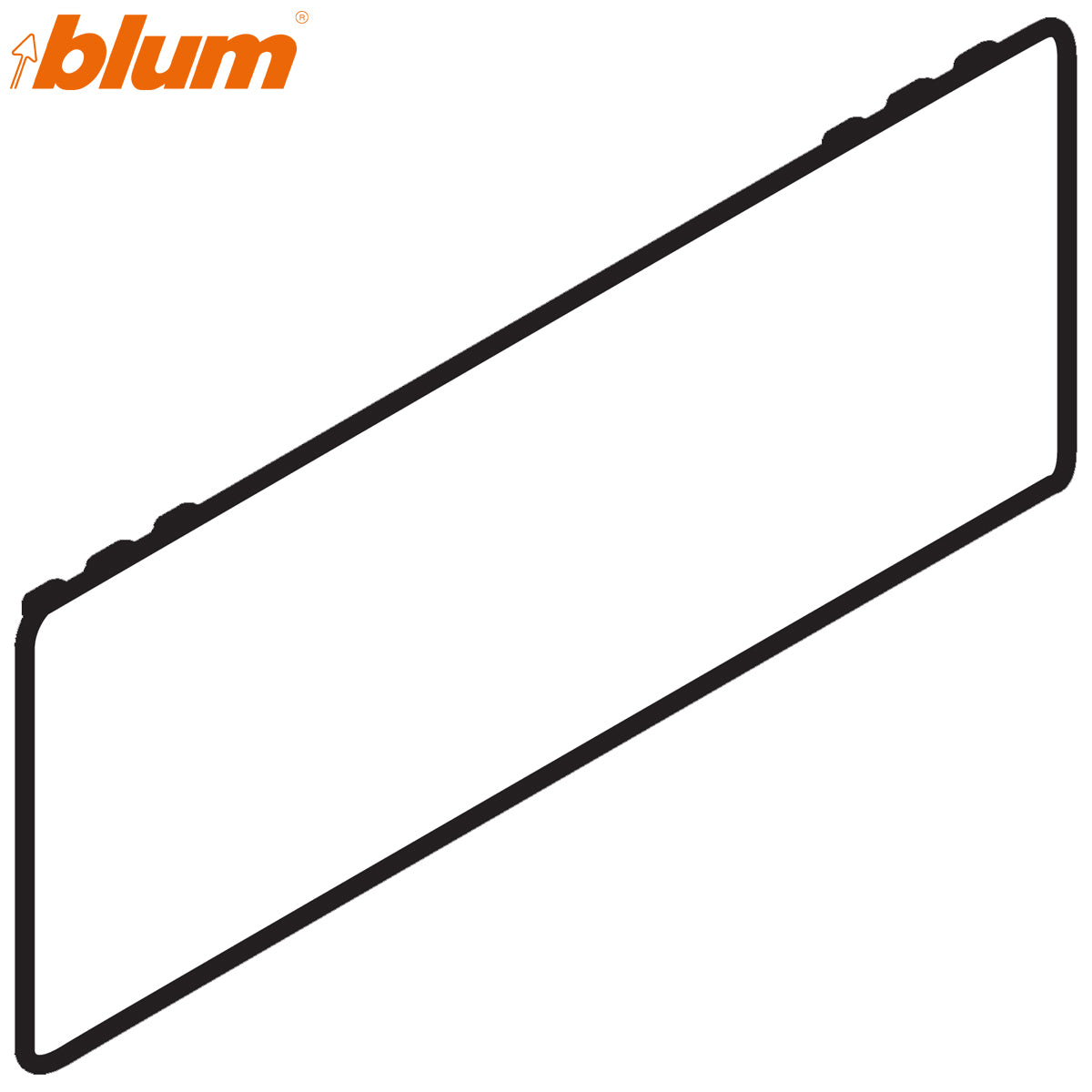 BLUM LEGRABOX EXT COVER CAP [MOYLANS] GRY by JULIUS BLUM UK LTD