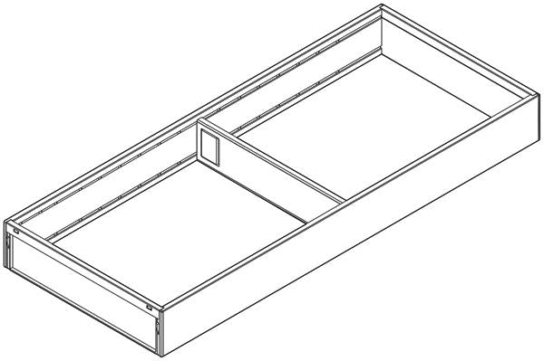 BLUM LEGRABOX AMBIA-LINE WIDE FRAME 550x200x51 TBK