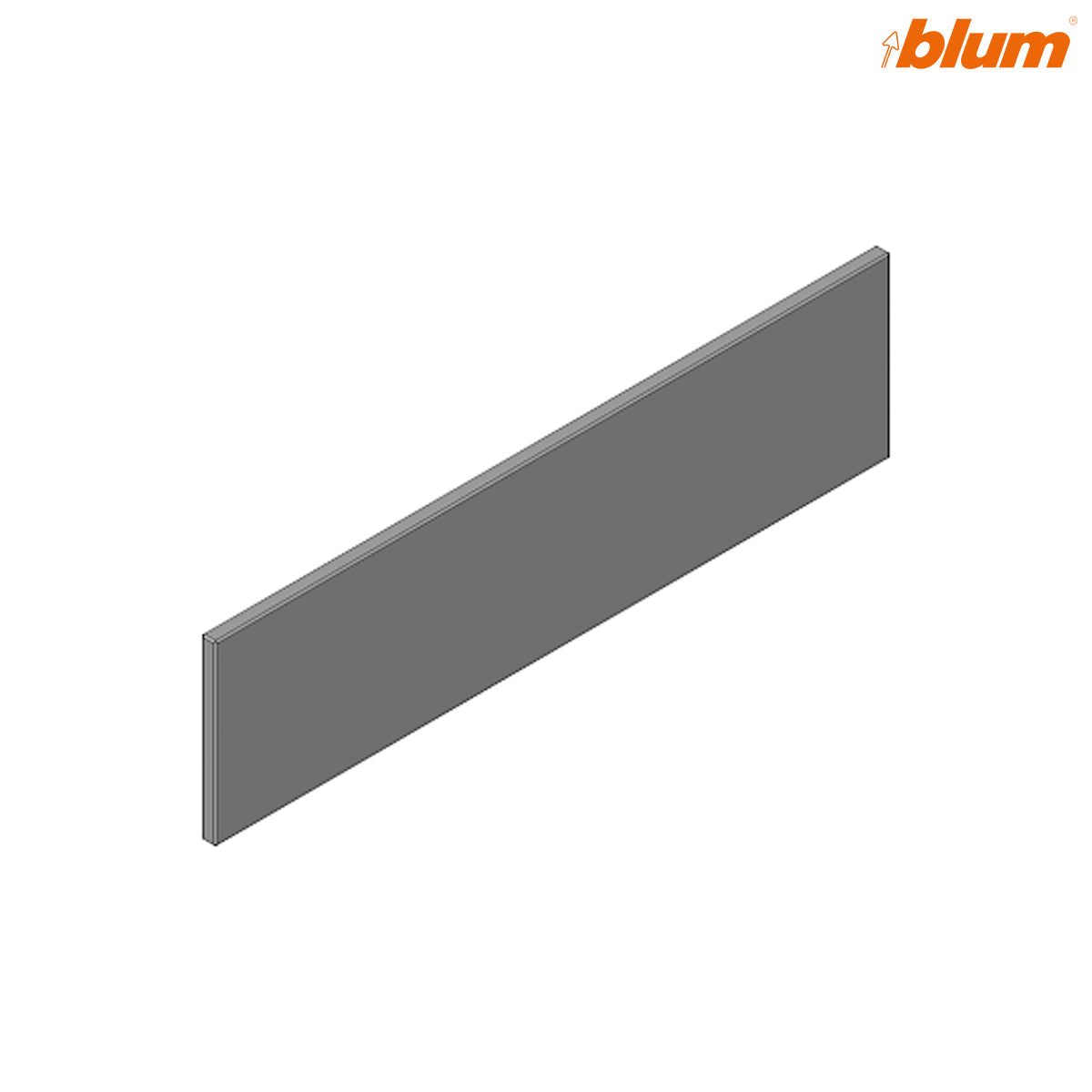 BLUM MERIVOBOX GLASS DESIGN FOR E HEIGHT 450 PR GRY