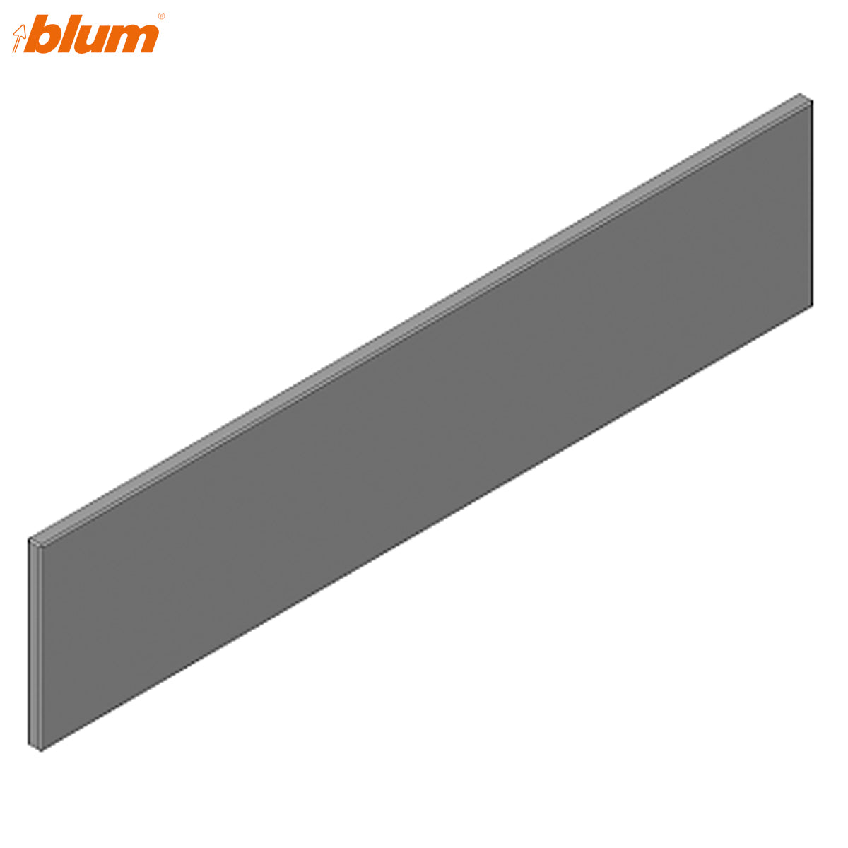 BLUM MERIVOBOX GLASS DESIGN FOR E HEIGHT 500 PR GRY