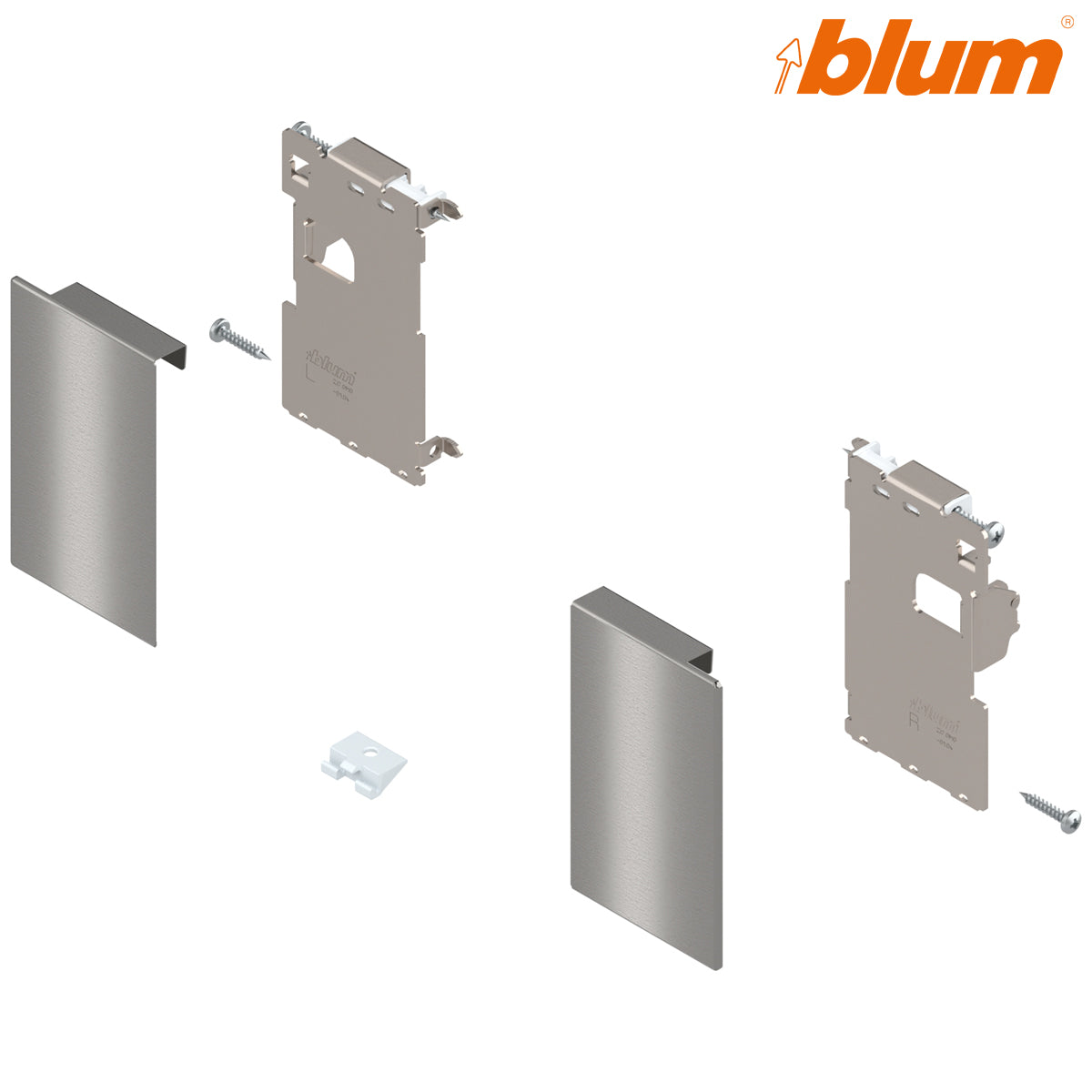 BLUM LEGRABOX FRONT PIECE SET M STST