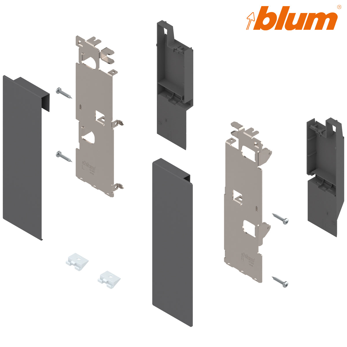 BLUM LEGRABOX FRONT PIECE GALLERY SET C HIGH/LOW OGM