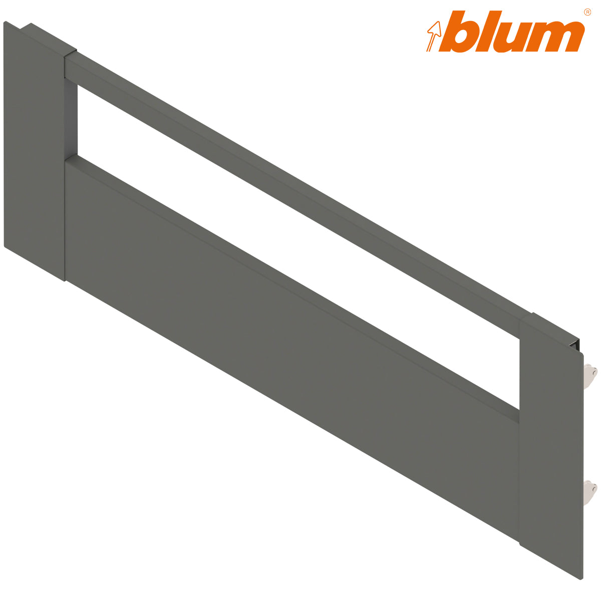 BLUM LEGRABOX FRONT PIECE+GALLERY RAIL 0600 OGY by JULIUS BLUM UK LTD